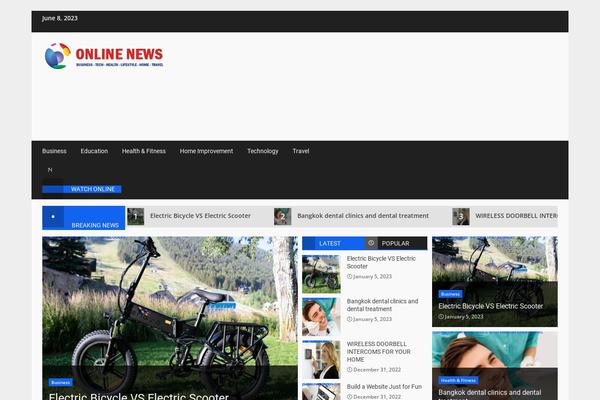 SplashNews theme site design template sample