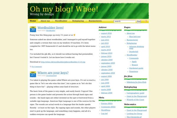 whee.dk site used Live