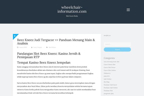 Blogi theme site design template sample