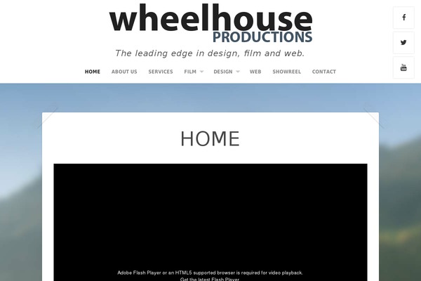 Nirvana theme site design template sample