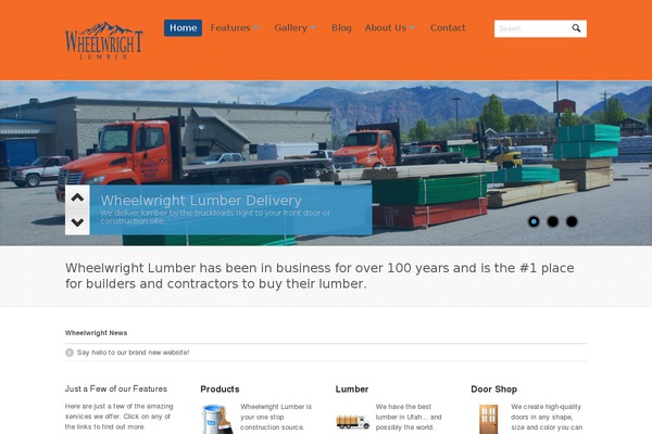 Whitelight theme site design template sample