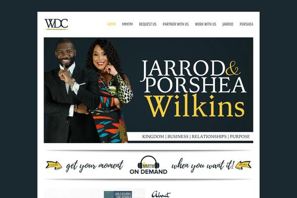 Total theme site design template sample