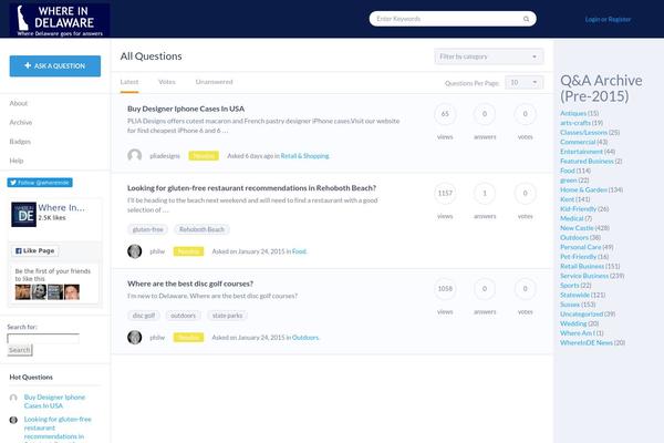 QAEngine theme site design template sample