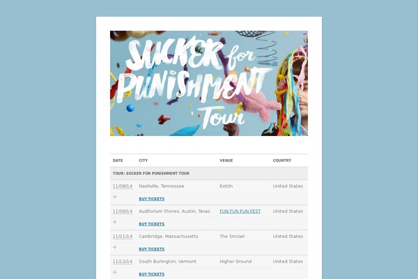 Site using GigPress plugin