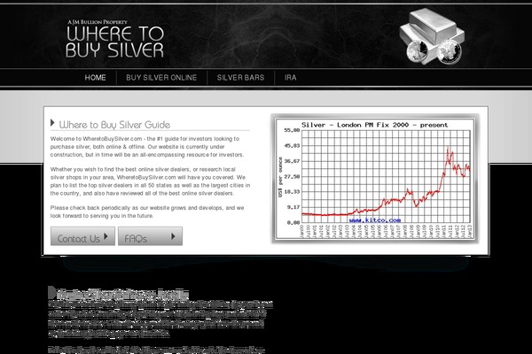 wheretobuysilver.com site used Redwhite