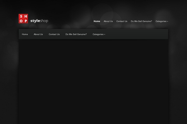 Styleshop theme site design template sample