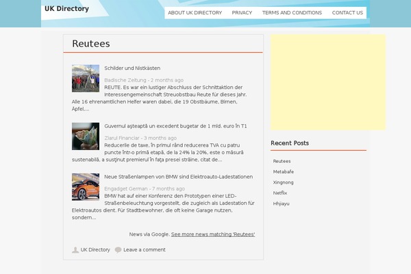 Fruitful theme site design template sample