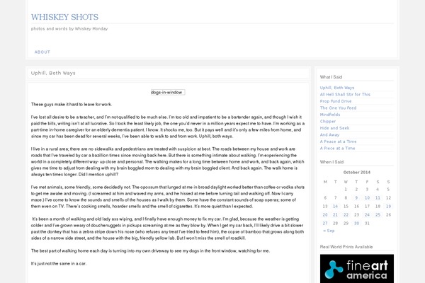 Just Write theme site design template sample