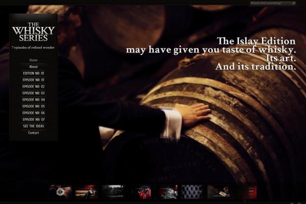 Chocolate theme site design template sample