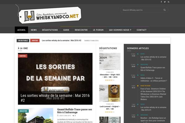 Weekly News theme site design template sample