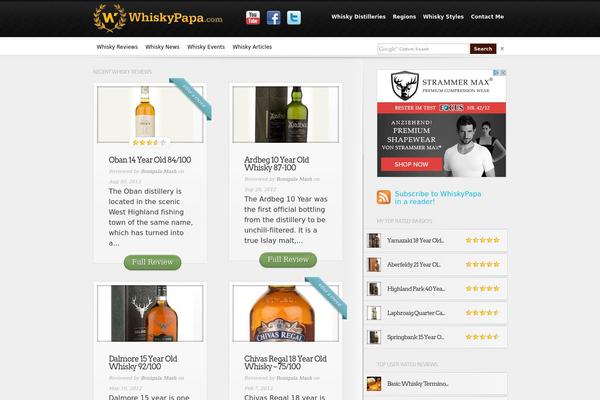 InReview theme site design template sample
