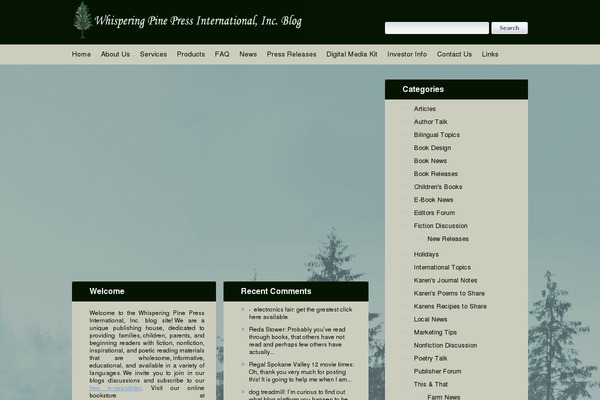 whisperingpinepressblog.com site used Theme944