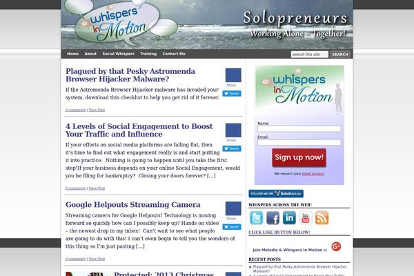 whispersinmotion.com site used Wpdreamtheme30