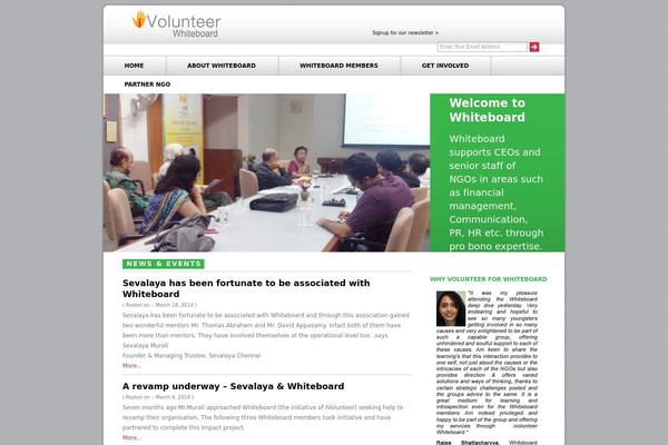 whiteboardindia.org site used Blue and Grey