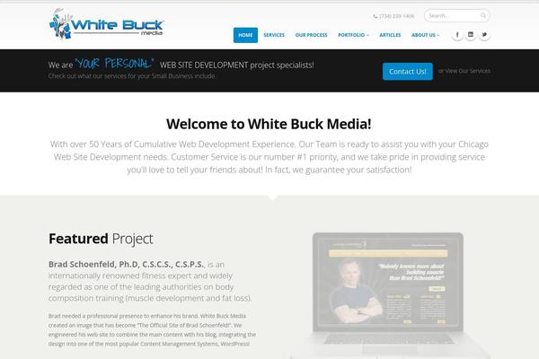 whitebuckmedia.com site used Porto Child