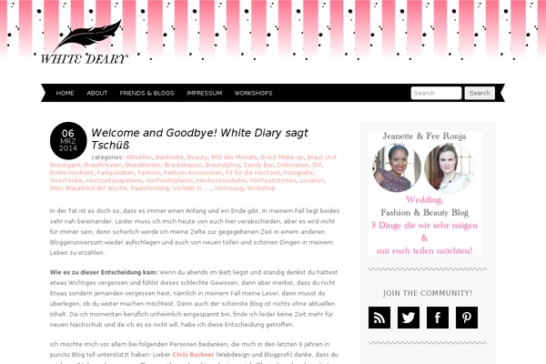 whitediary.de site used Adelle