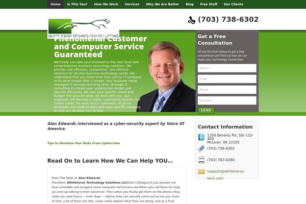 whitehorse-tech.com site used Designf