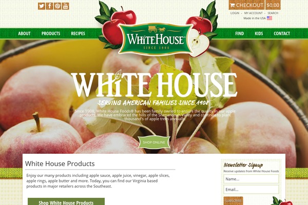 WhiteHouse theme site design template sample