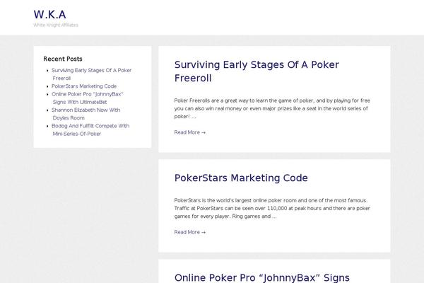 whiteknightaffiliates.com site used Structr
