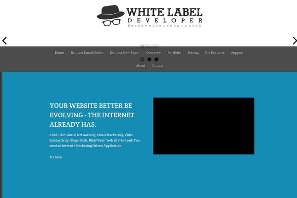 Parallax theme site design template sample