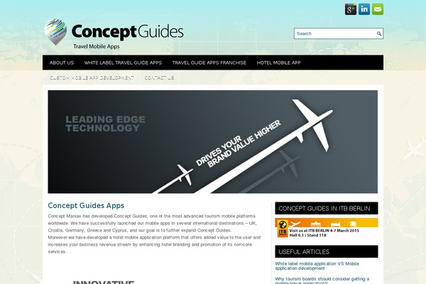 iTravel theme site design template sample