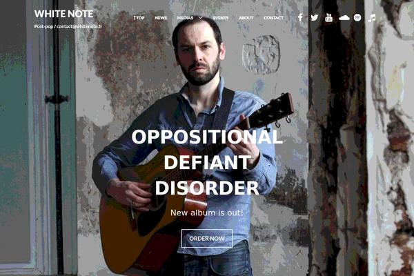 Music theme site design template sample