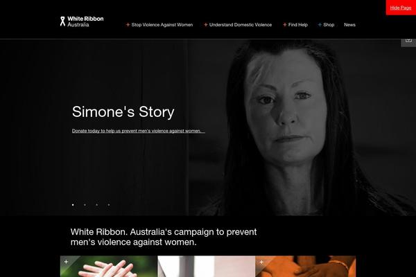 whiteribbon.org.au site used White-ribbon