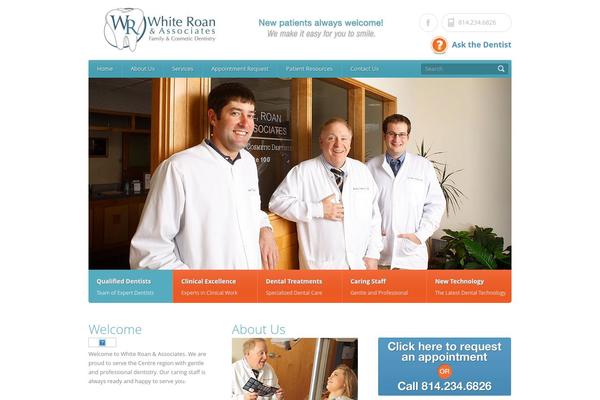 whiteroan.com site used Healthpress Theme