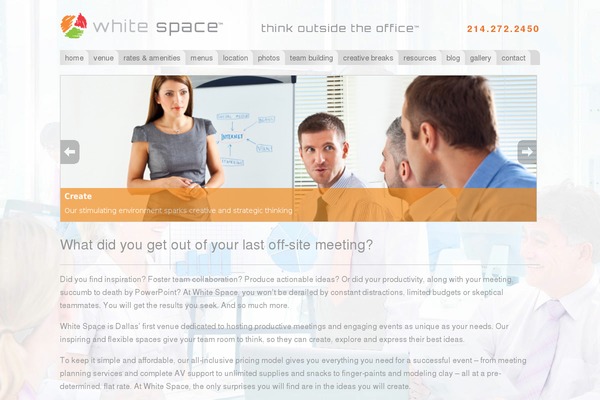 whitespacedallas.com site used WhiteSpace