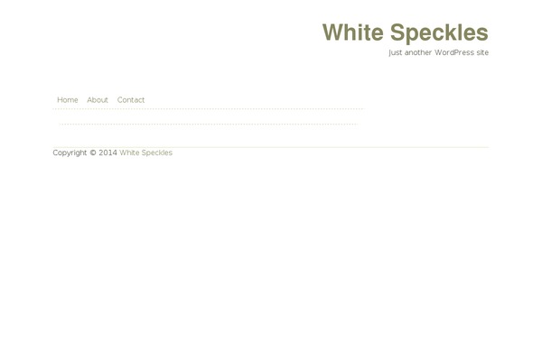 The Common Blog theme site design template sample