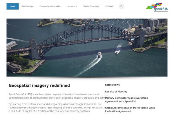 Spectro theme site design template sample