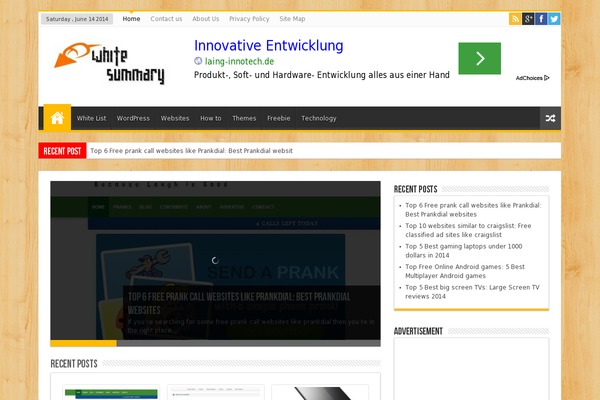 Site using Instanow plugin