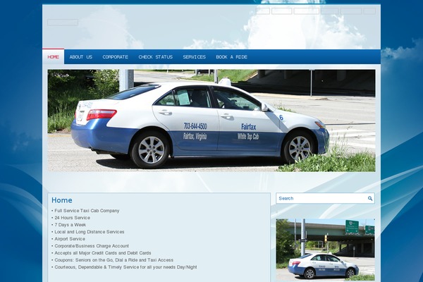 whitetopcab.com site used Travelhub