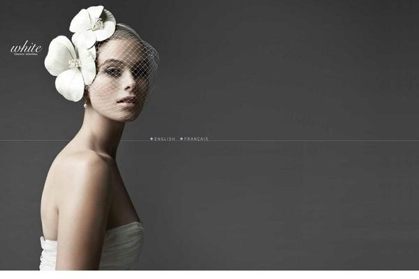 White theme site design template sample