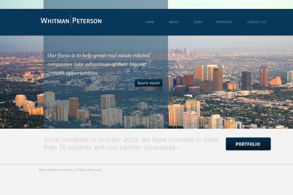 whitmanpeterson.com site used Whitman