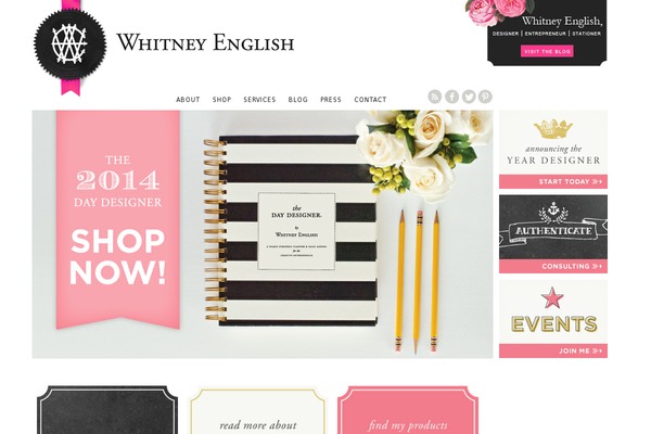 whitneyenglish.com site used Café Pro
