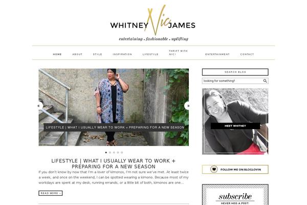 whitneynicjames.com site used Foodie