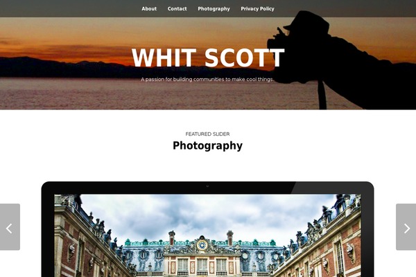 The One Pager theme site design template sample