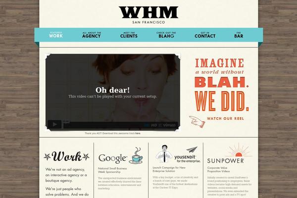 whmcreative.com site used Whm