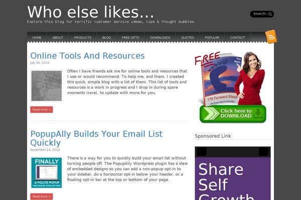Snowblind theme site design template sample
