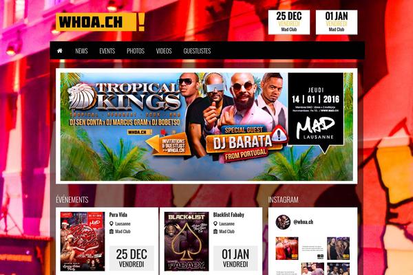 Soundwave theme site design template sample