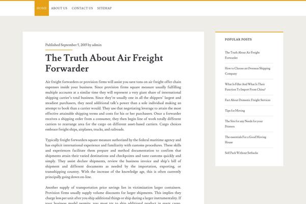 Ignite theme site design template sample
