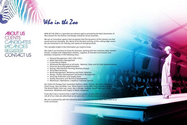zoo theme site design template sample