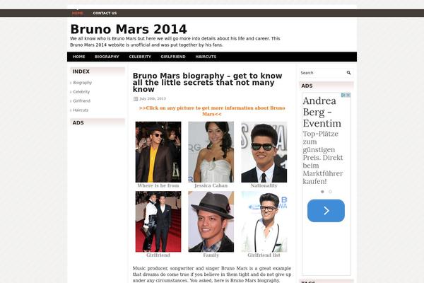 Karmela theme site design template sample