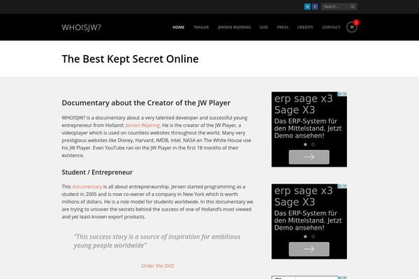 Thunder theme site design template sample