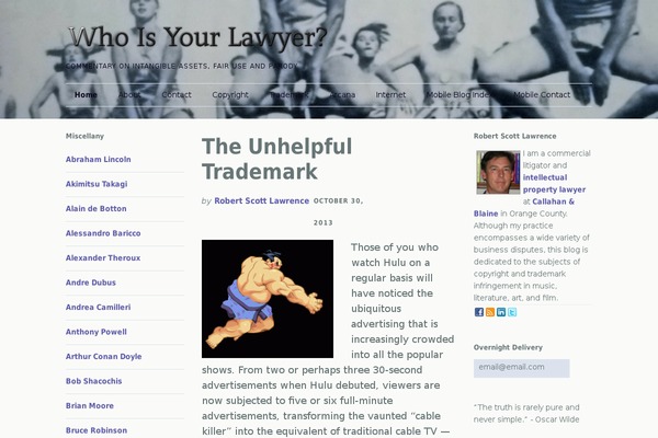 Site using About Me 3000 widget plugin