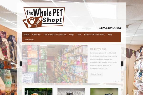 Seed theme site design template sample
