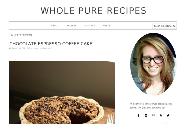 Foodie Pro theme site design template sample