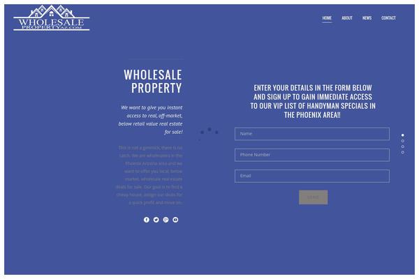 wholesalepropertyaz.com site used Vigor