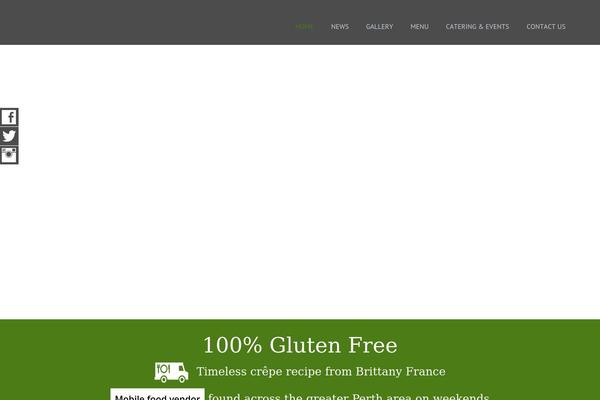 Site using WP Sticky Social plugin